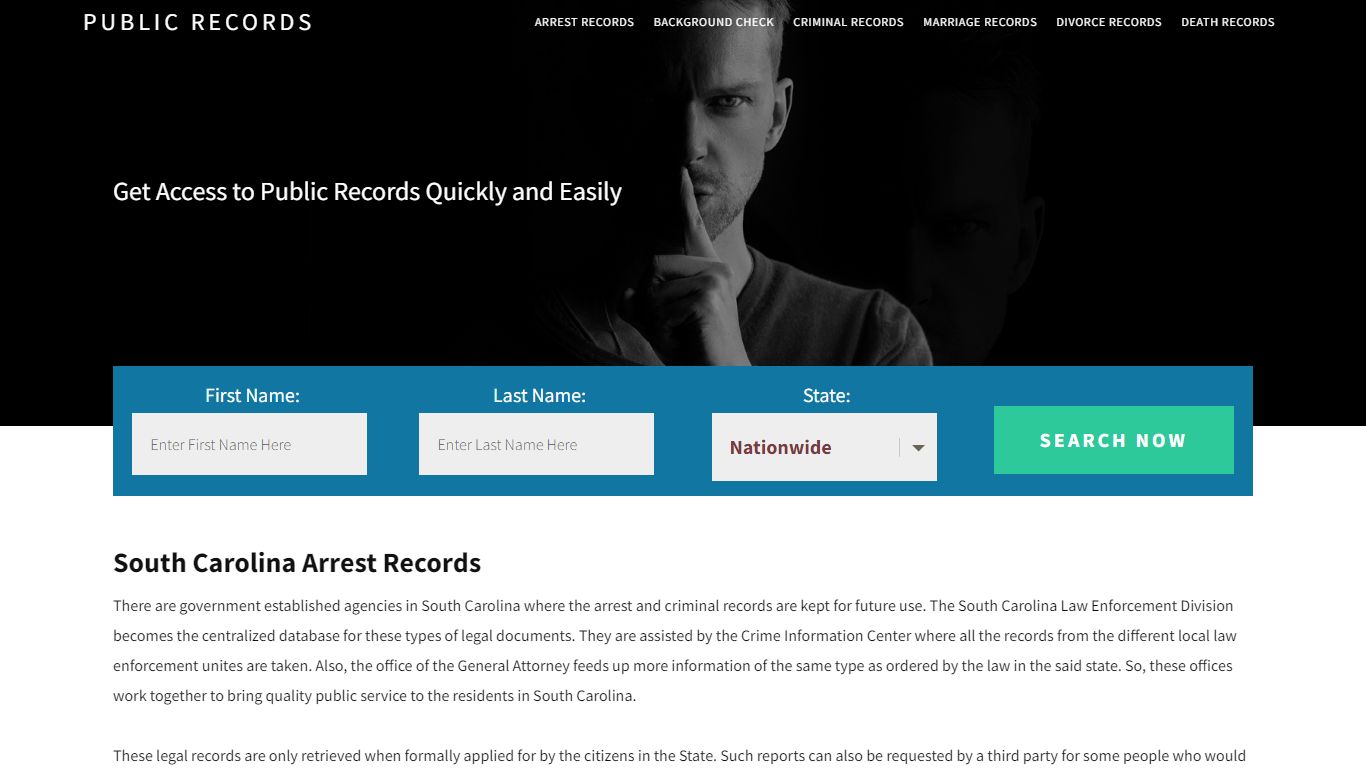 South Carolina Arrest Records | Get Instant Reports On People